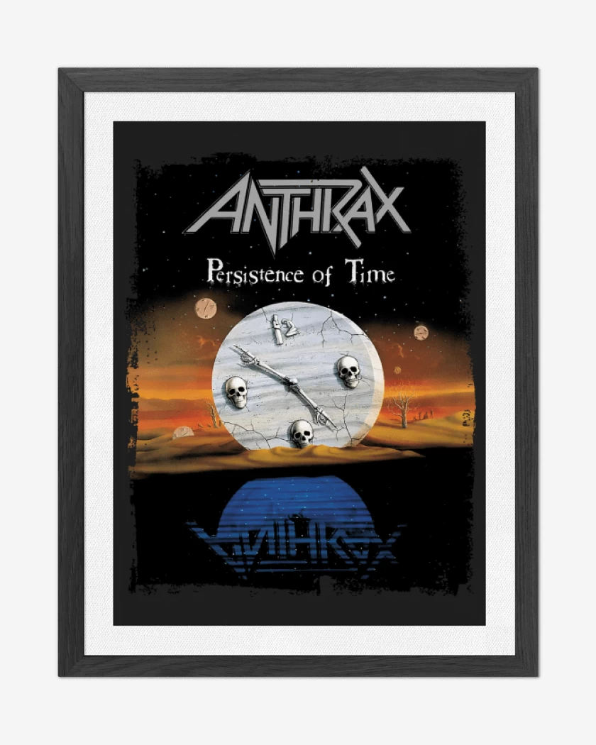Cuadro decorativo Negro de Anthrax Persistence of Time 