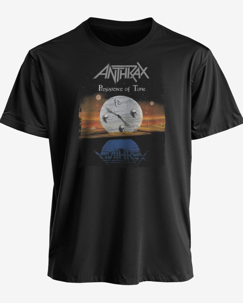 Polera premium Negro de Anthrax Persistence of Time 