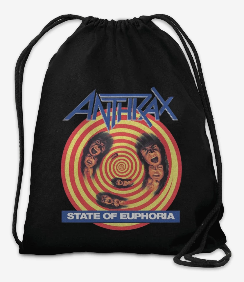 Mochila Negro de Anthrax State of Euphoria