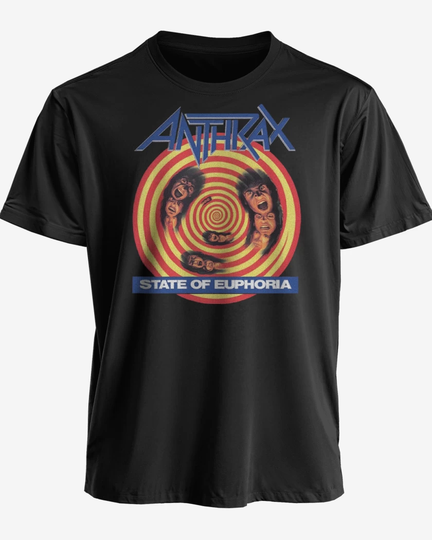 Polera premium Negro de Anthrax State of Euphoria