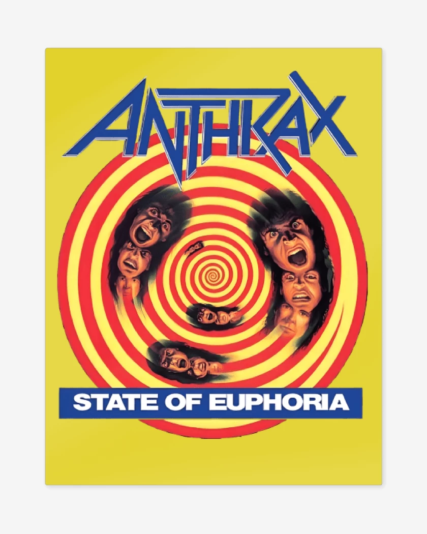 Print metalico Anthrax State of Euphoria