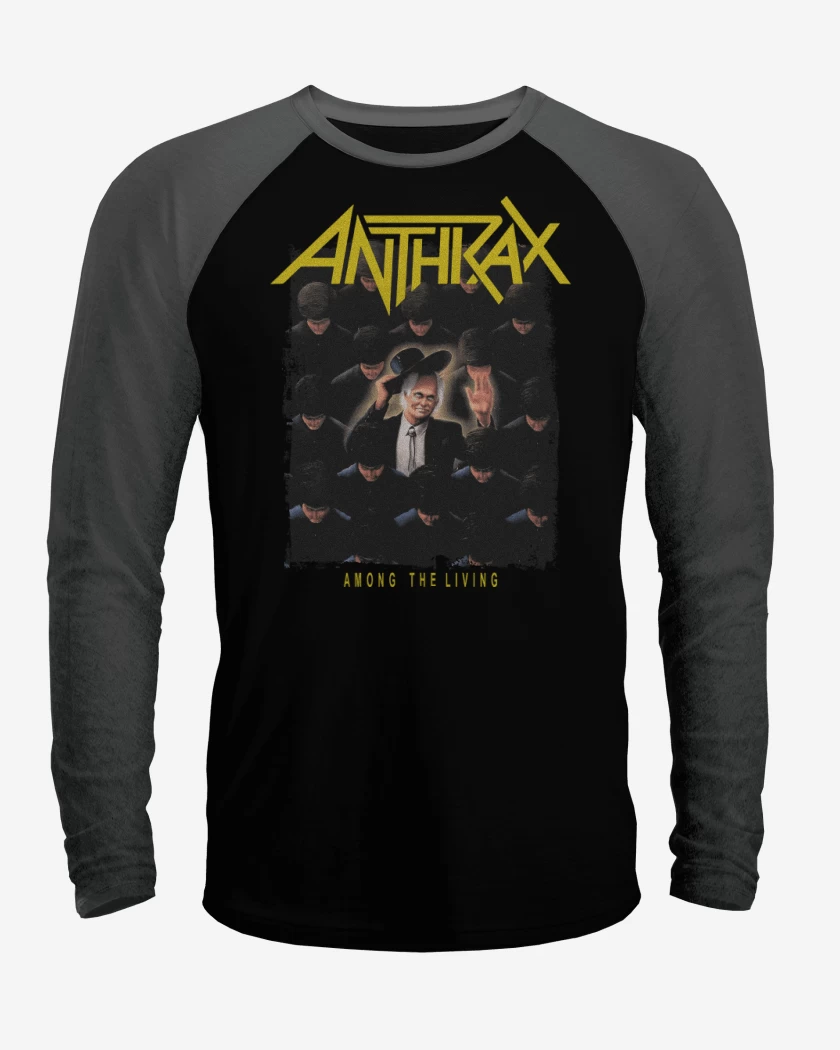 Polera Raglan Anthrax Among The Living Album