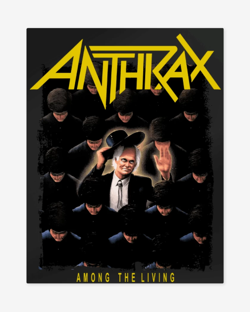 Print metalico Anthrax Among The Living Album