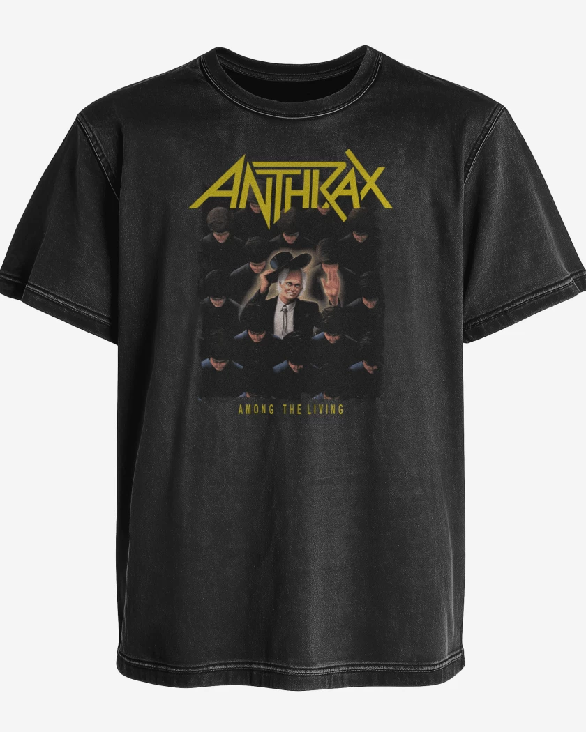 Polera desgastada Anthrax Among The Living Album