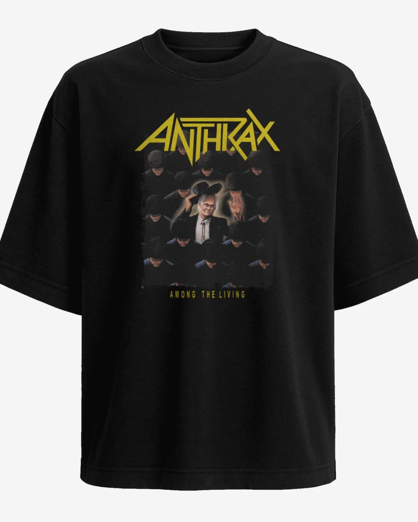 Polera Oversize Anthrax Among The Living Album