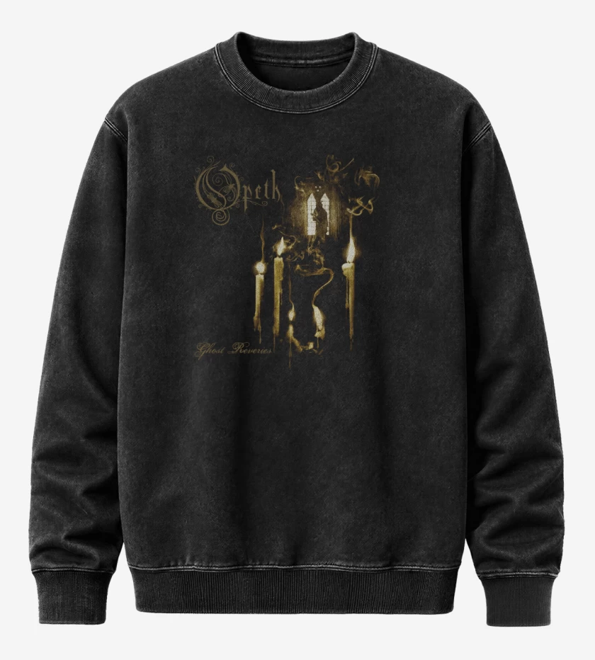 Poleron Polo Acid Wash Negro de Ghost Reveries