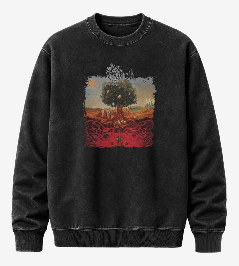 Poleron Polo Acid Wash Negro de Heritage