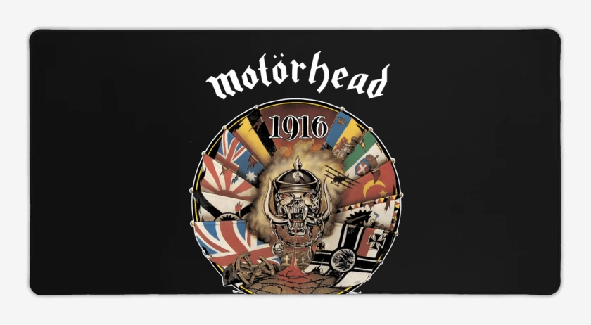 Mouse pad Gamer Negro de Motorhead 1916