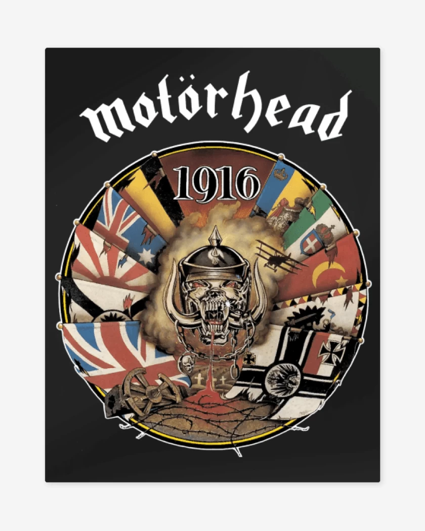 Print metalico Negro de Motorhead 1916