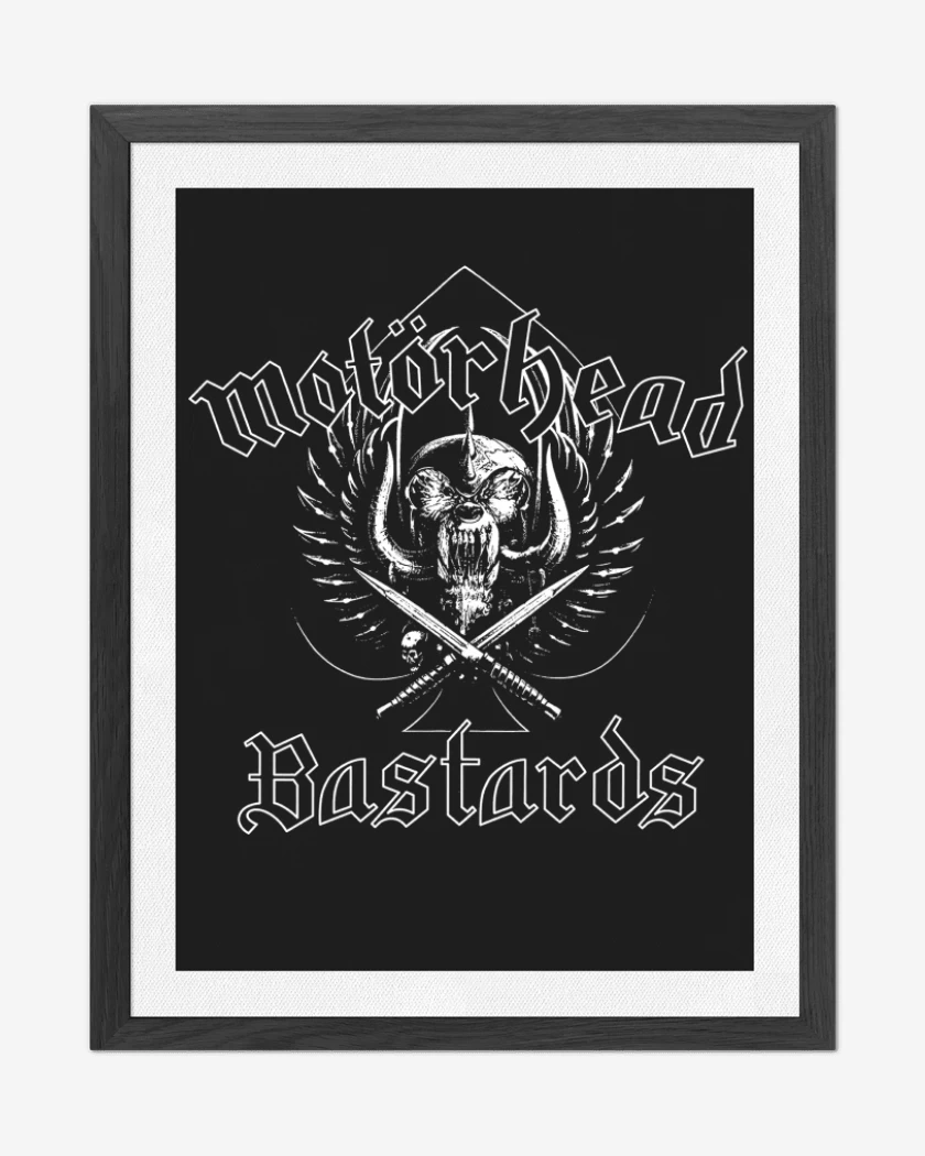 Cuadro decorativo Negro de Motorhead Bastards