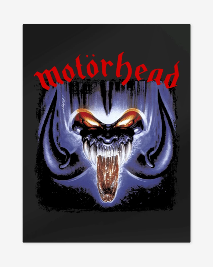Print metalico Negro de Motorhead Rock n Roll