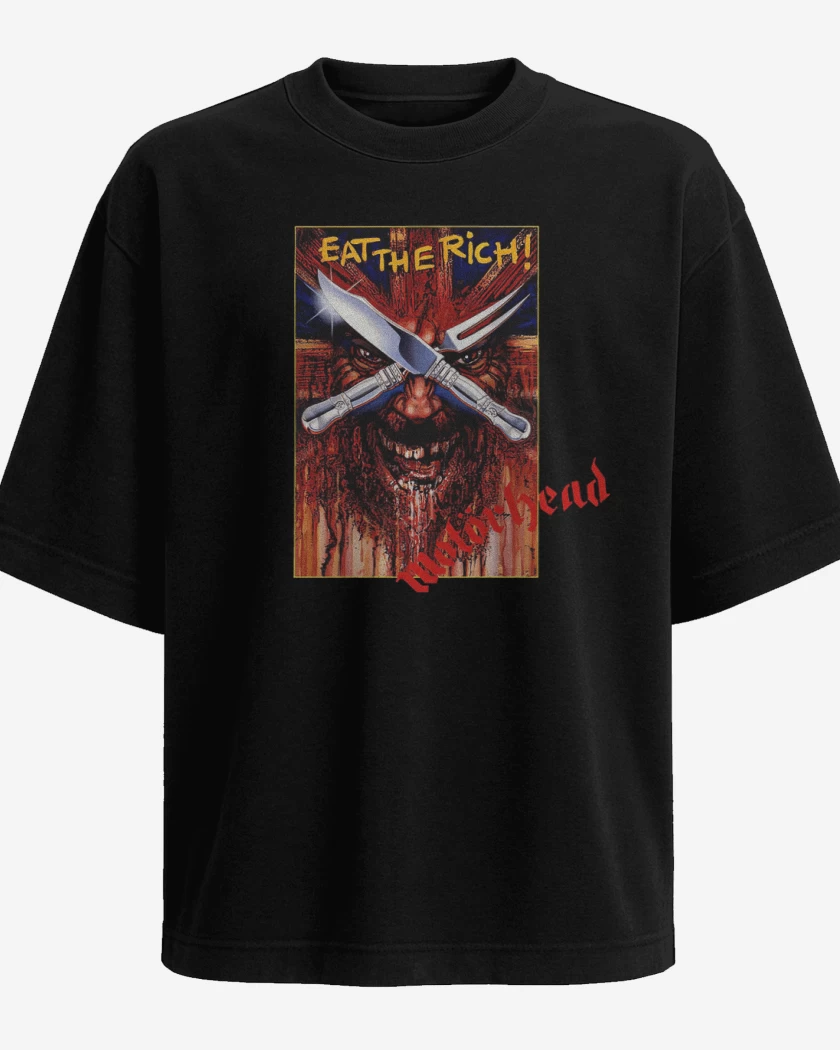 Polera Oversize Motorhead Eat the Rich