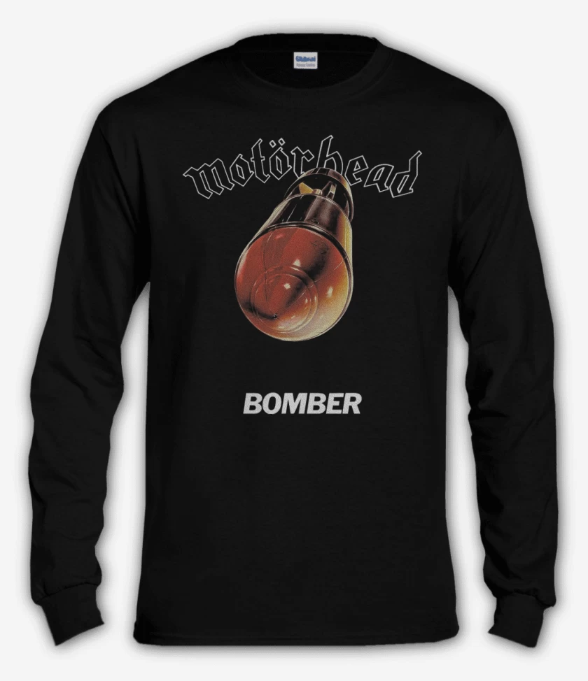 Polera manga larga Negro de Motorhead Bomber