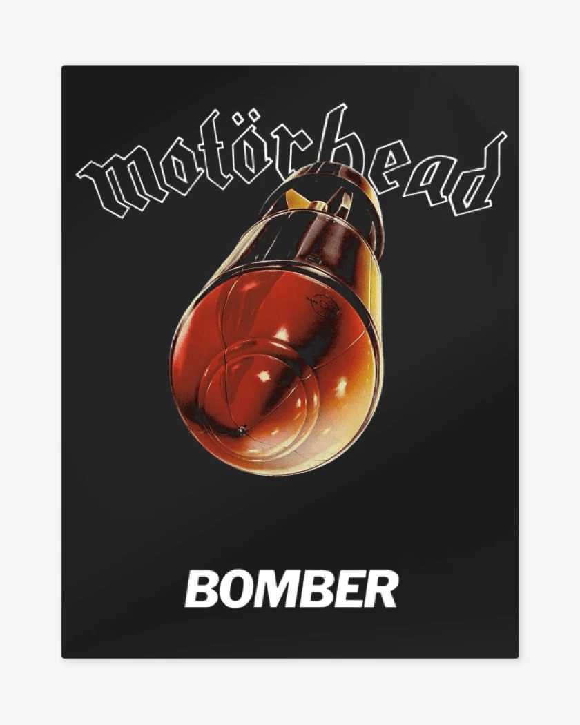 Print metalico Negro de Motorhead Bomber