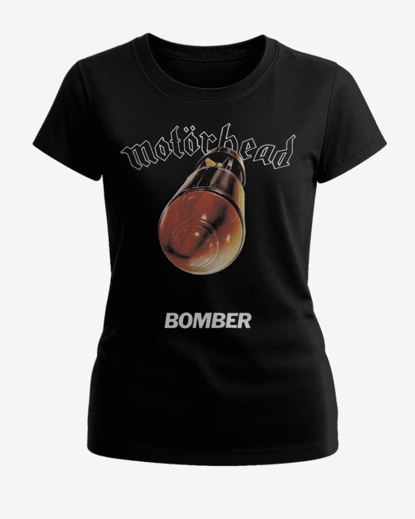 Polera de Mujer Negro de Motorhead Bomber
