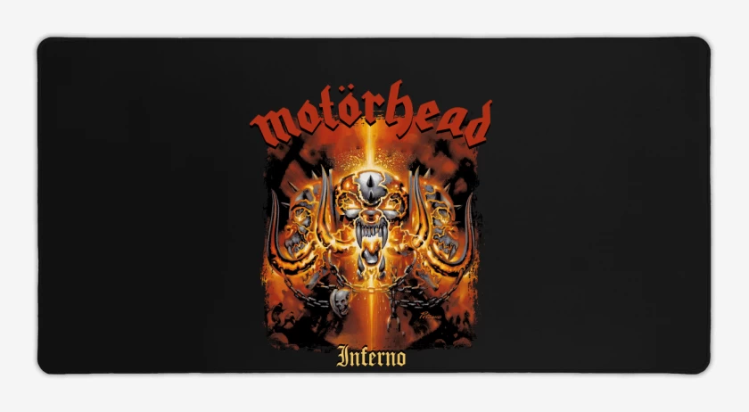 Mouse pad Gamer Negro de Motorhead Inferno