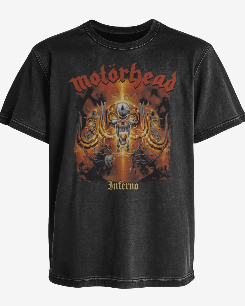Polera desgastada Negro de Motorhead Inferno