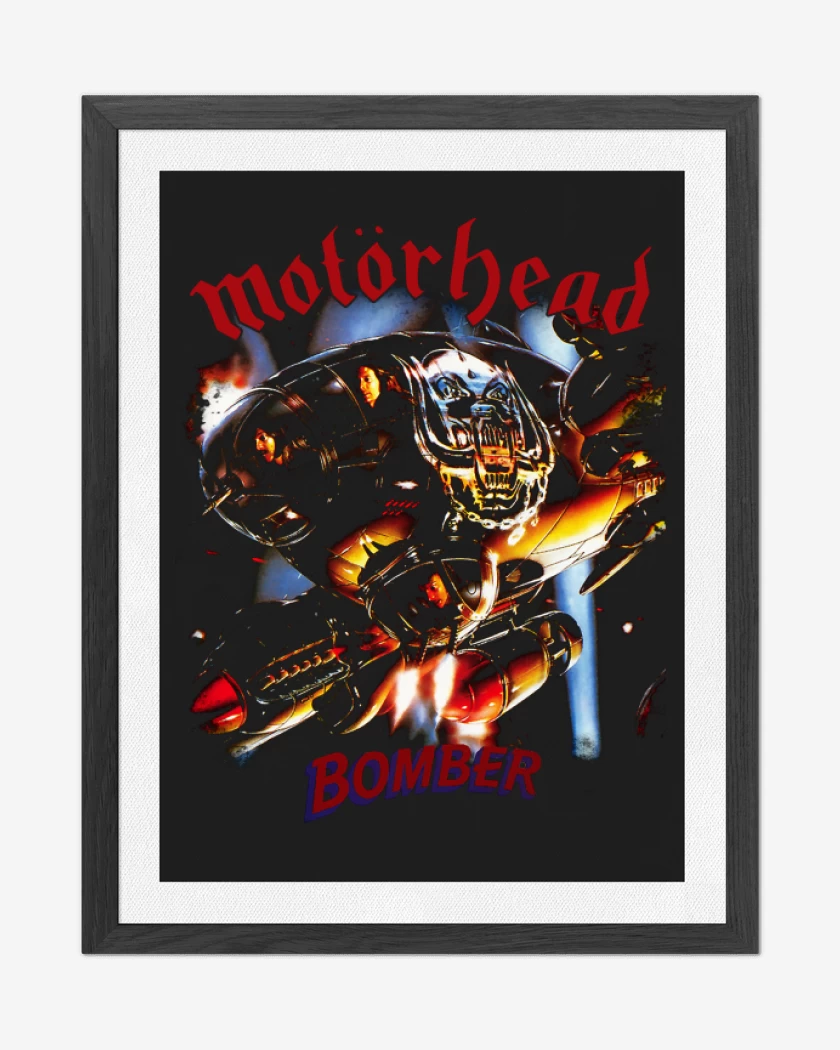 Cuadro decorativo Negro de Motorhead Bomber v2