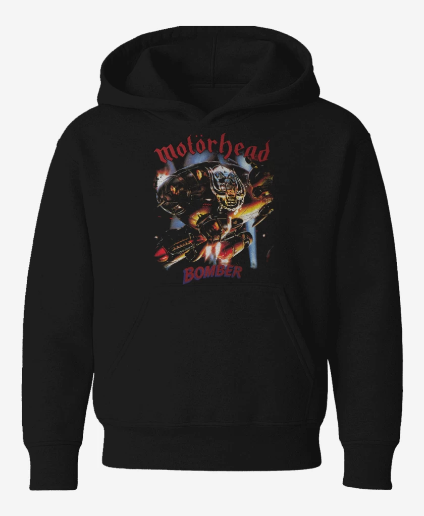 Poleron de niño Negro de Motorhead Bomber v2