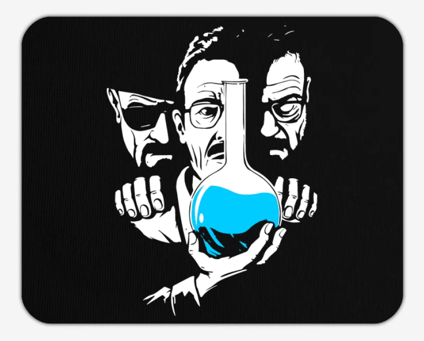 Mousepad Negro de Heisenbergs