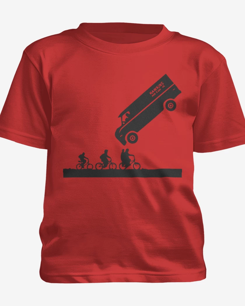 Polera de niño Rojo de Strager things