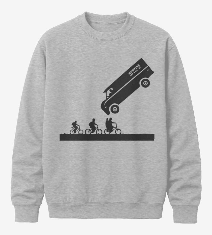 Poleron polo Gris Melange de Strager things