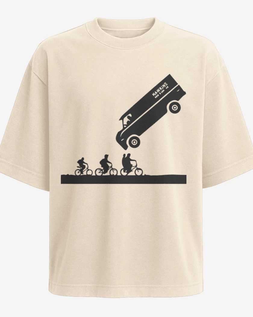 Polera Oversize Beige de Strager things