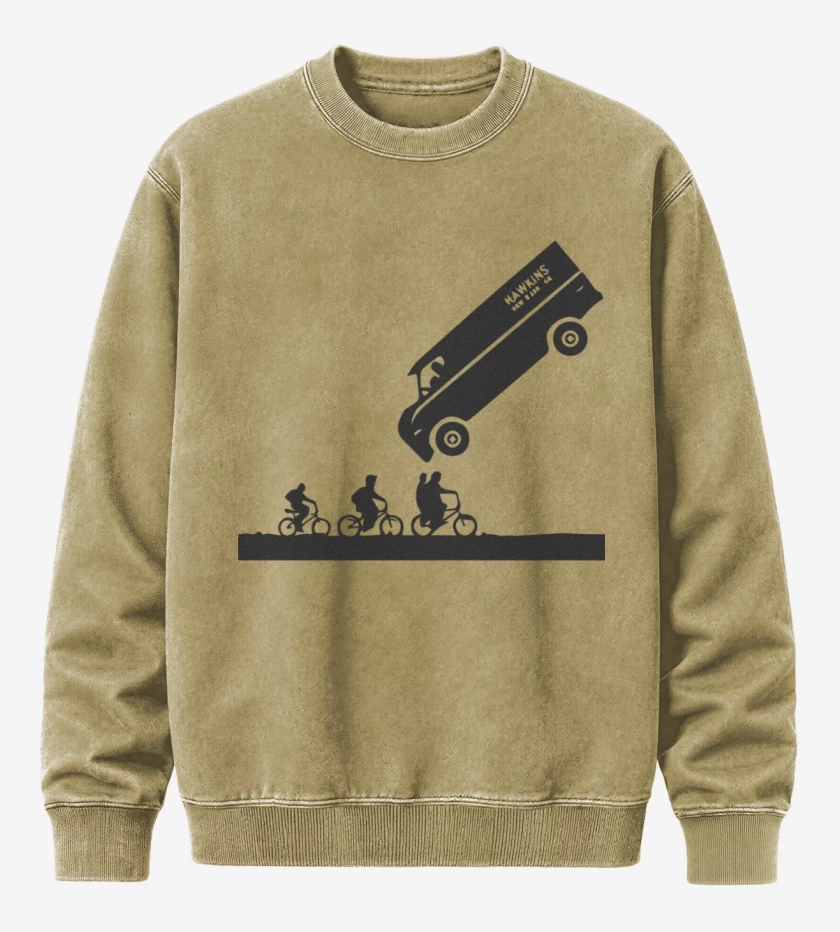 Poleron Polo Acid Wash Beige de Strager things
