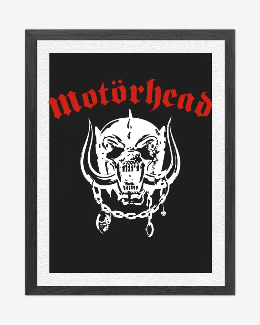 Cuadro decorativo Negro de Motorhead 1977