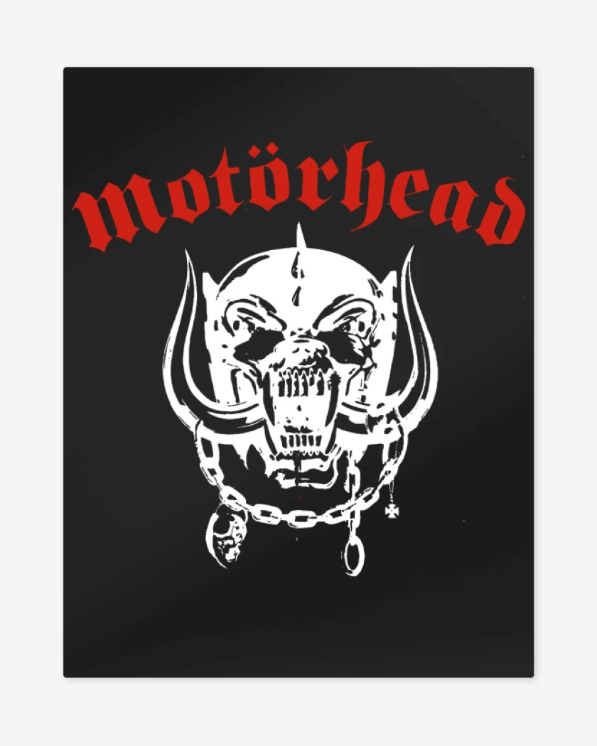 Print metalico Negro de Motorhead 1977