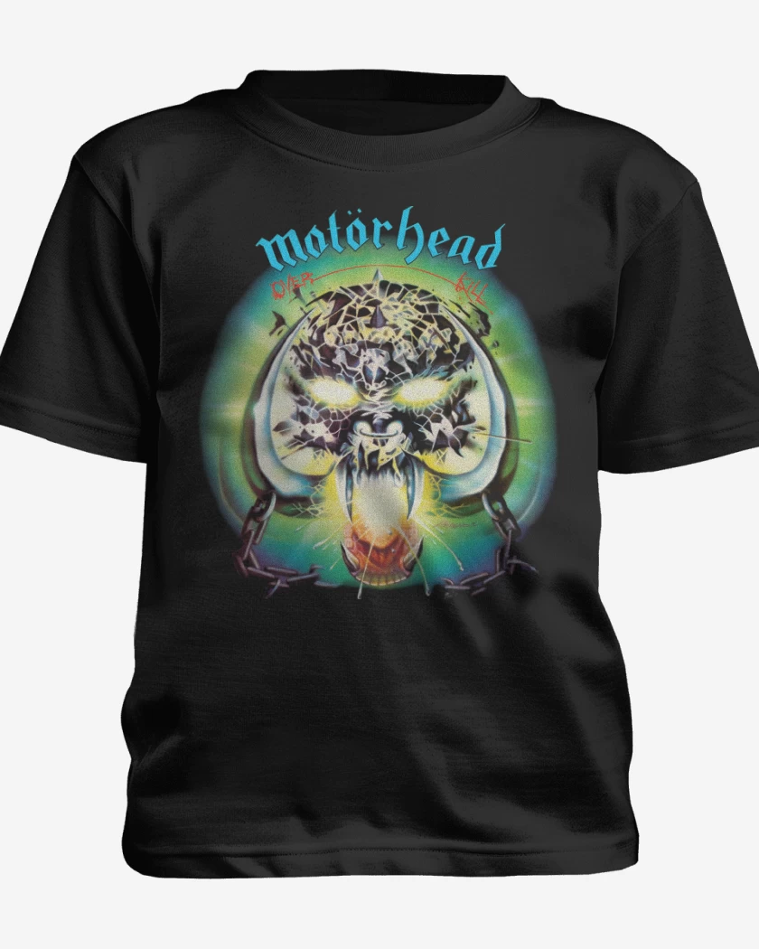 Polera de niño Negro de Motorhead Overkill
