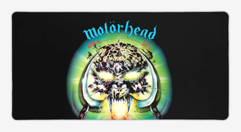 Mouse pad Gamer Negro de Motorhead Overkill