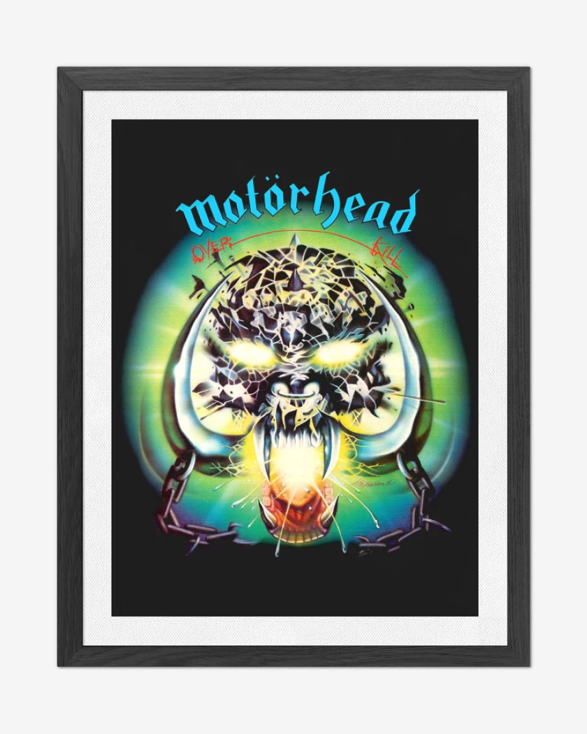 Cuadro decorativo Negro de Motorhead Overkill