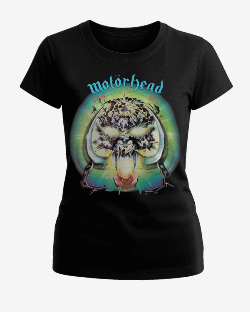 Polera de Mujer Negro de Motorhead Overkill
