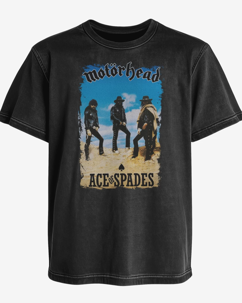 Polera desgastada Motorhead Ace of Spades v1