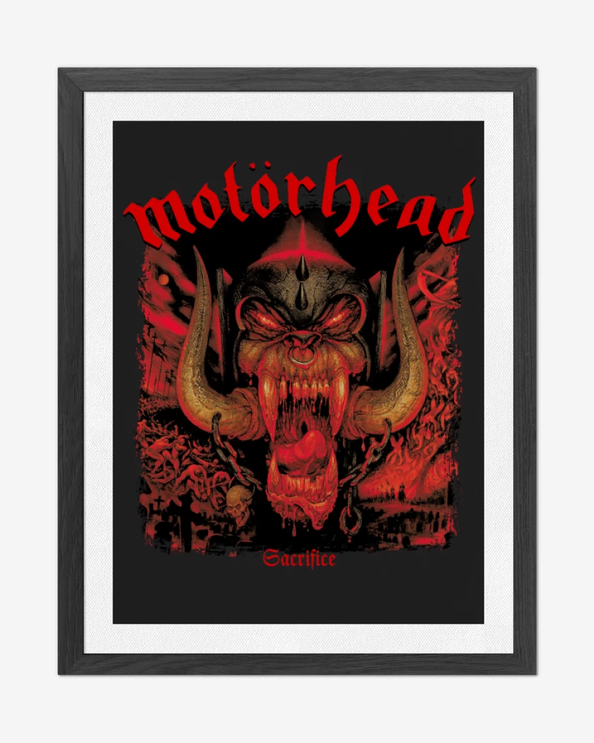 Cuadro decorativo Negro de Motorhead Sacrifice