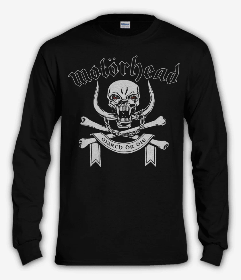 Polera manga larga Negro de Motorhead March or Die
