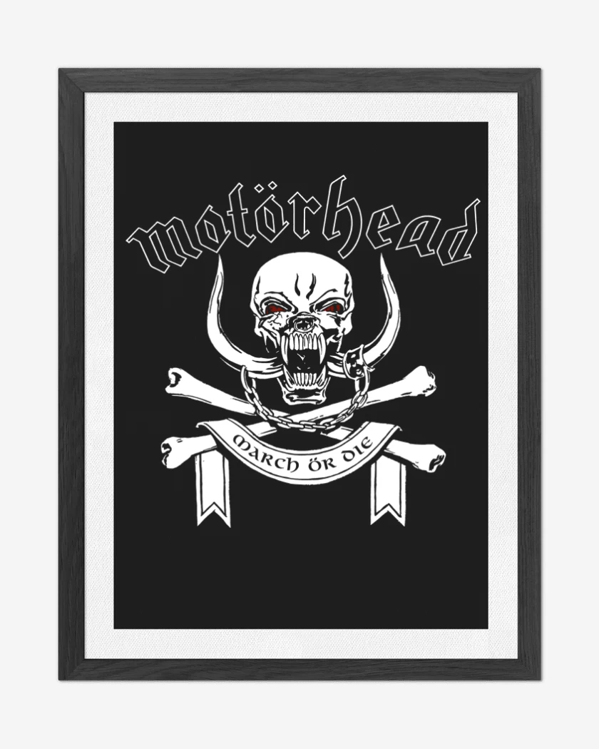 Cuadro decorativo Negro de Motorhead March or Die