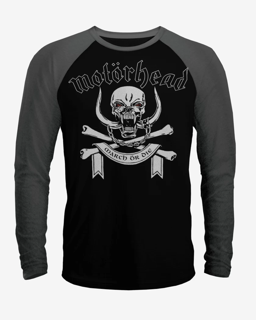 Polera Raglan Motorhead March or Die