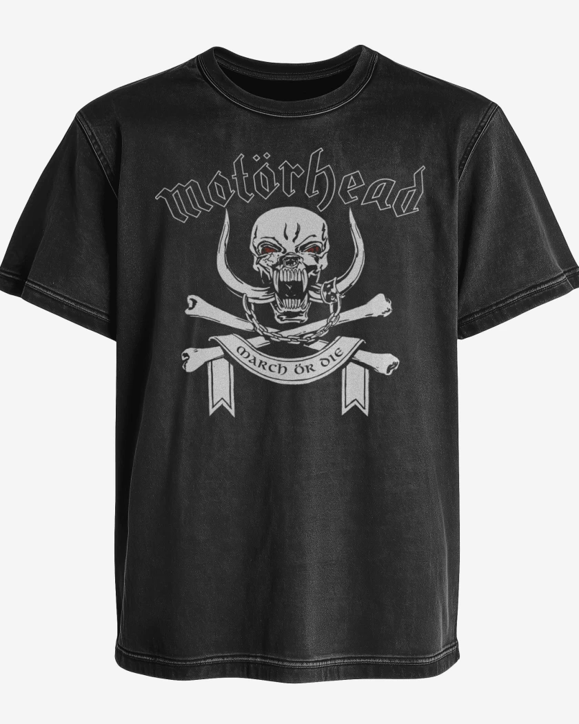 Polera desgastada Motorhead March or Die