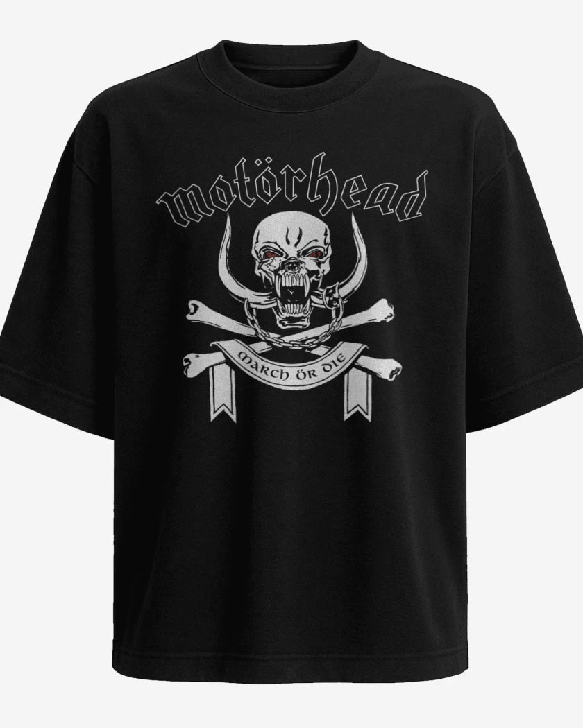 Polera Oversize Motorhead March or Die