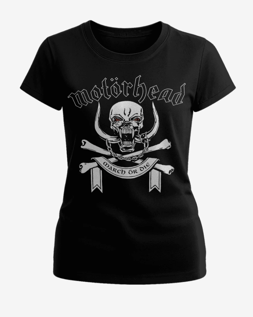 Polera de Mujer Negro de Motorhead March or Die