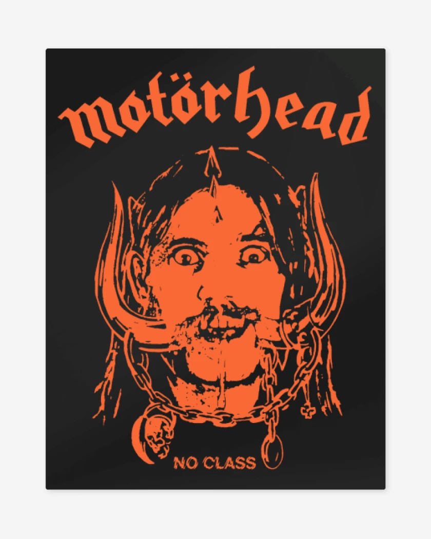 Print metalico Negro de Motorhead No Class