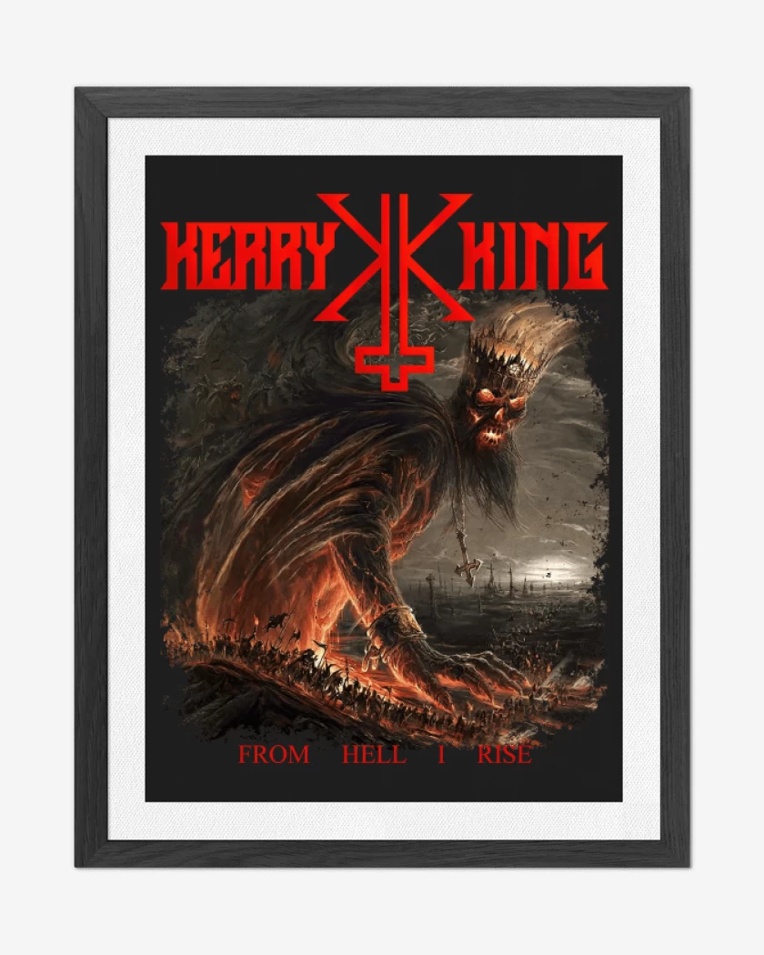Cuadro decorativo Negro de Kerry King From Hell