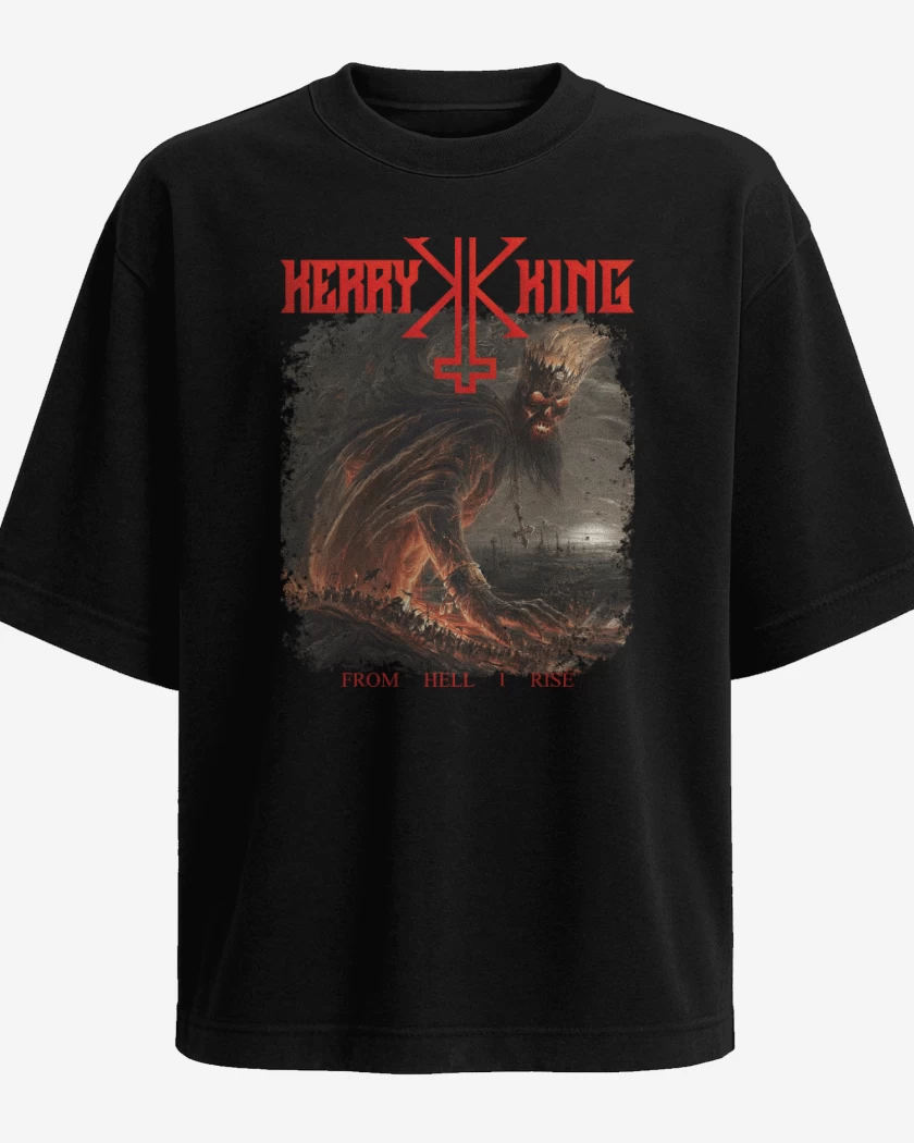 Polera Oversize Negro de Kerry King From Hell