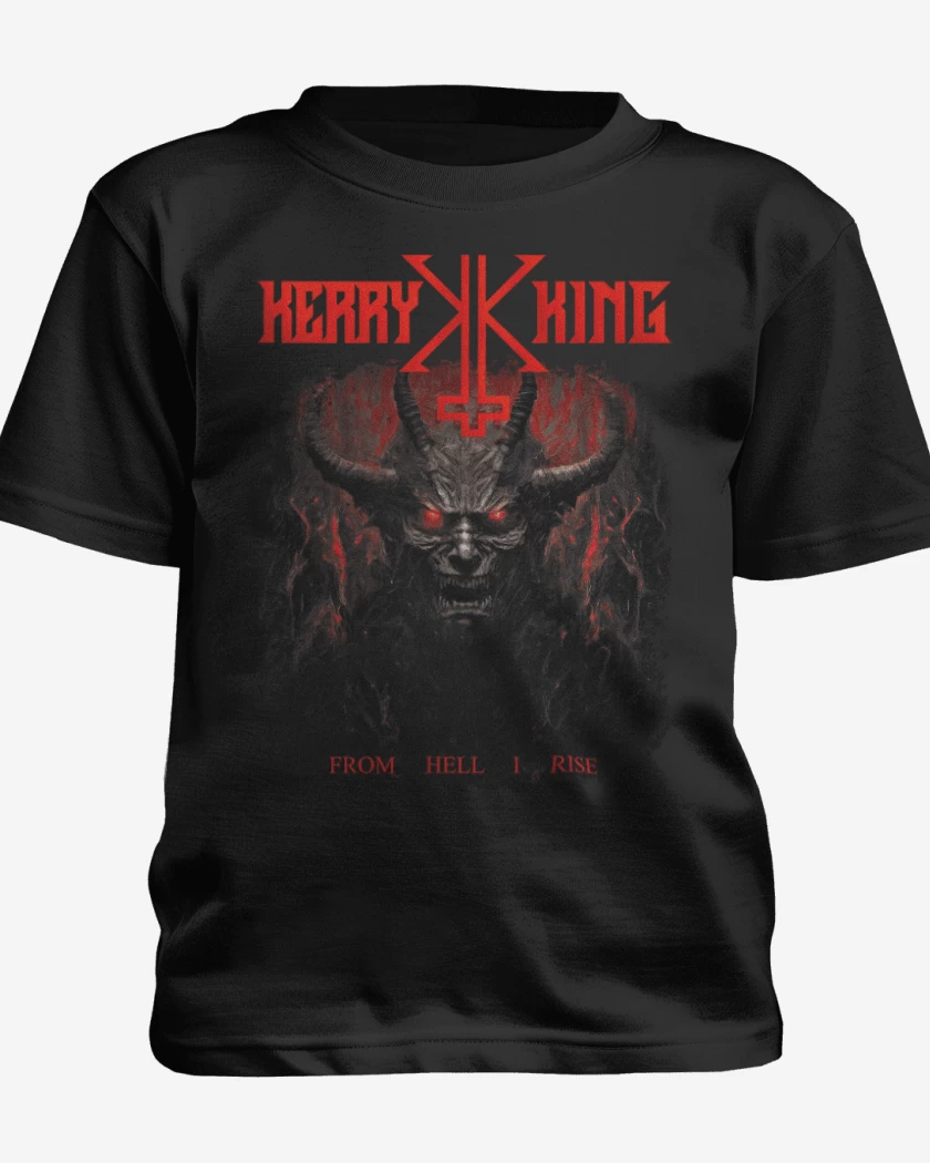 Polera de niño Negro de Kerry King From Hell I Rise