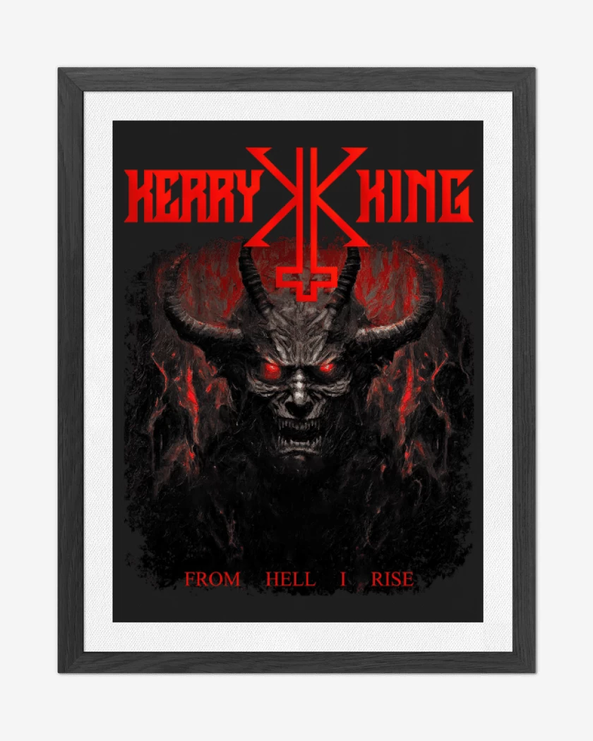 Cuadro decorativo Negro de Kerry King From Hell I Rise