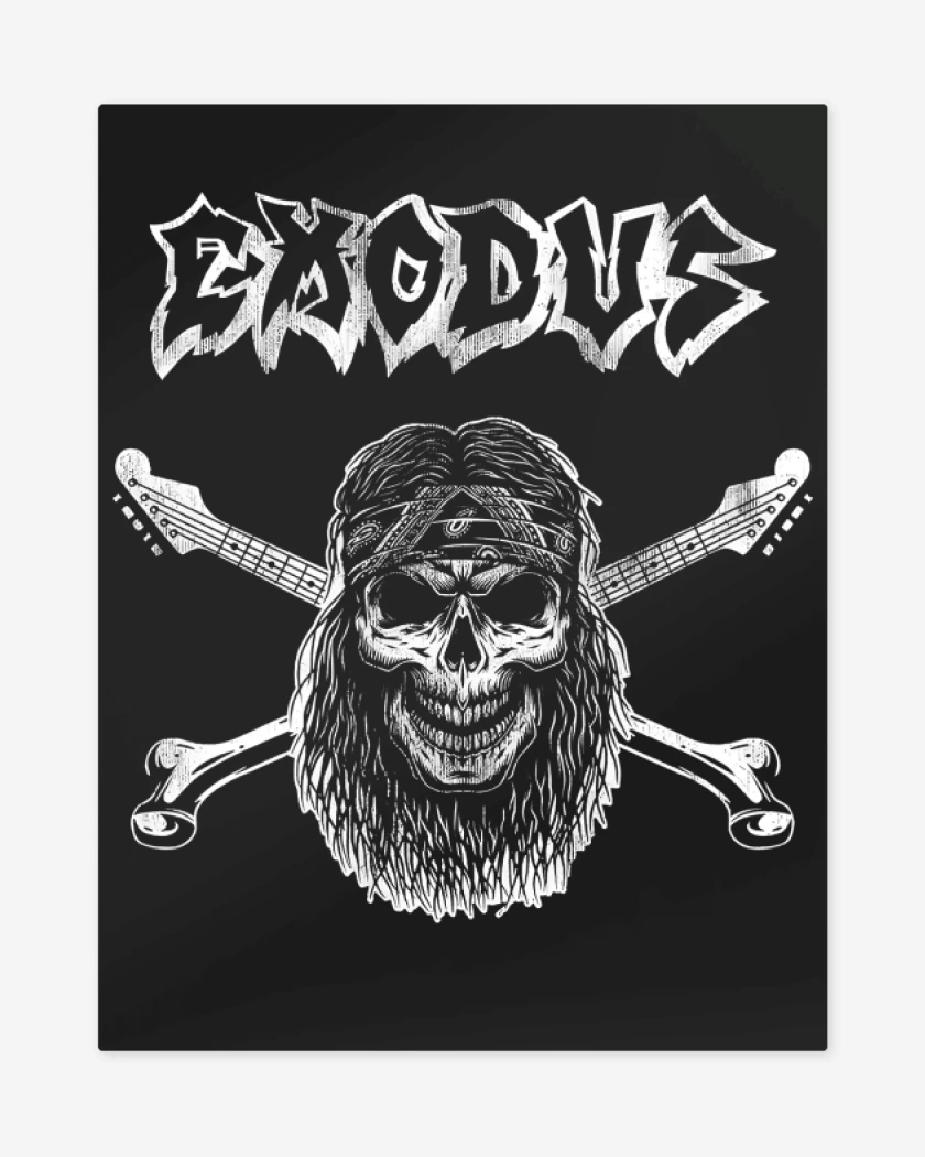 Print metalico Exodus Logo