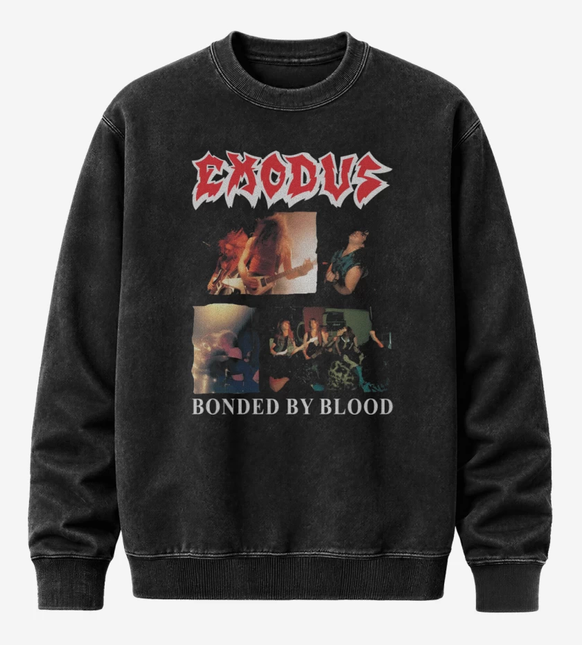 Poleron Polo Acid Wash Negro de Exodus BBB