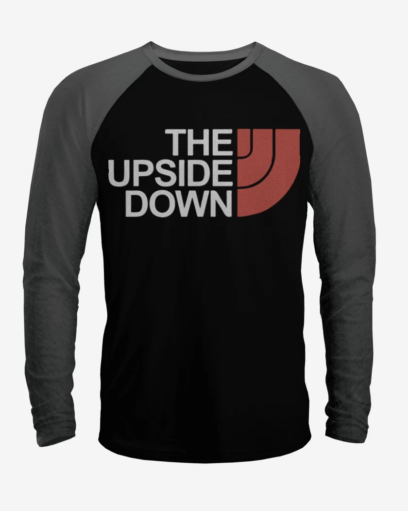 Polera Raglan Negro / Negro Heather de Stranger things 2